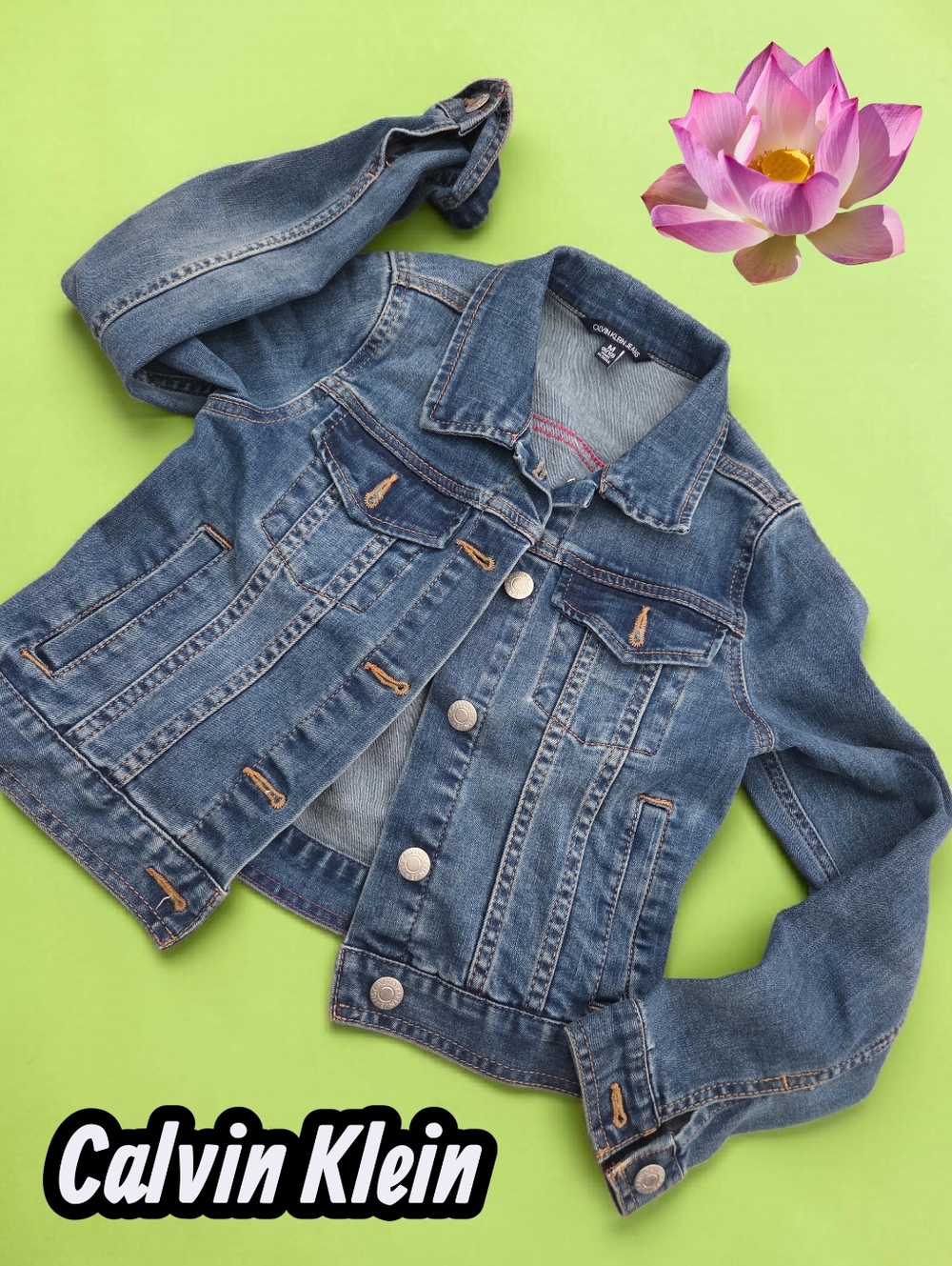 *1290 Calvin Klein Jeans denim jacket Girls 8/10